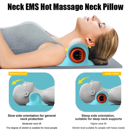 SomnaBloom™ Neck Relief Massager Pillow