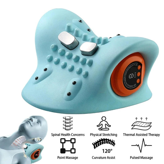 SomnaBloom™ Neck Relief Massager Pillow